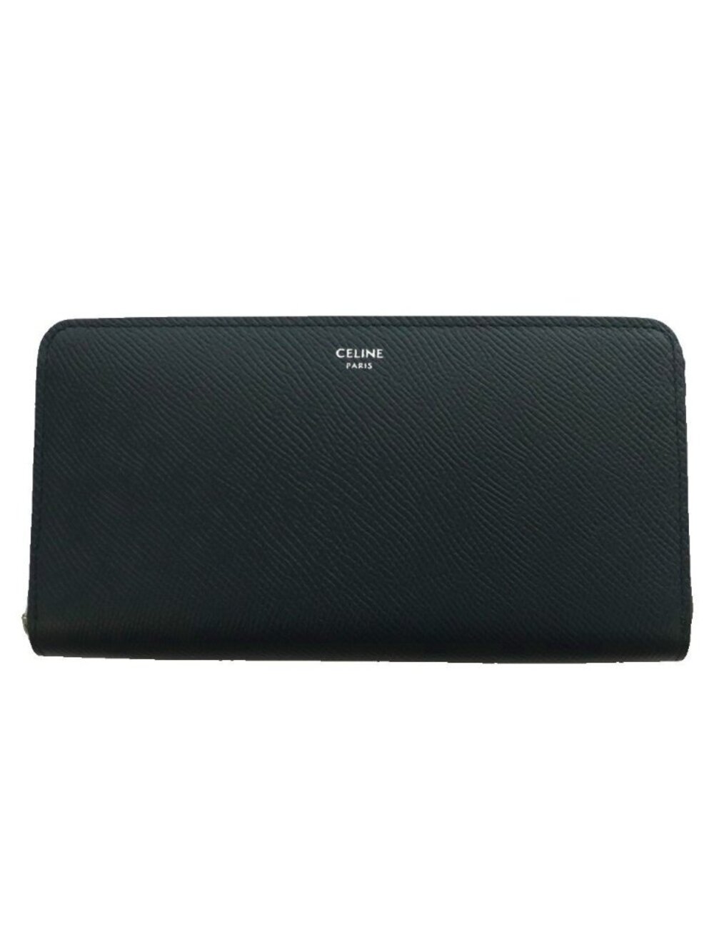 Celine Large Zipped Wallet Leather Navy Blue SS - Picture 1 of 8
